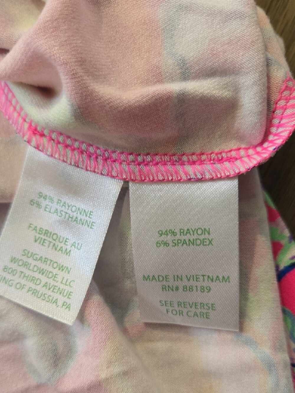 Lilly Pulitzer Carmella Dress Fit And Flare "Pink Isle/Last Bud Not Least" Sz 14 - Picture 8 of 11
